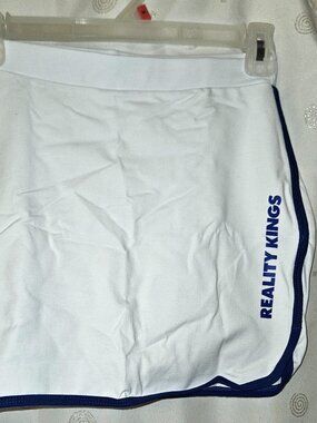 Reality Kings Blue White Skirt Stripper Exotic Dancewear Size Small